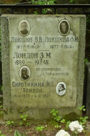 Лондон З. М., Москва, Востряковское кладбище